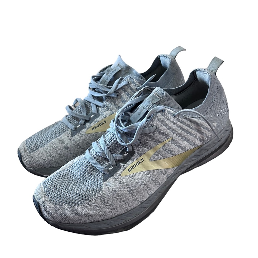 Brooks Men's Bedlam 2 Running Shoe Grey/White/Gold size 11